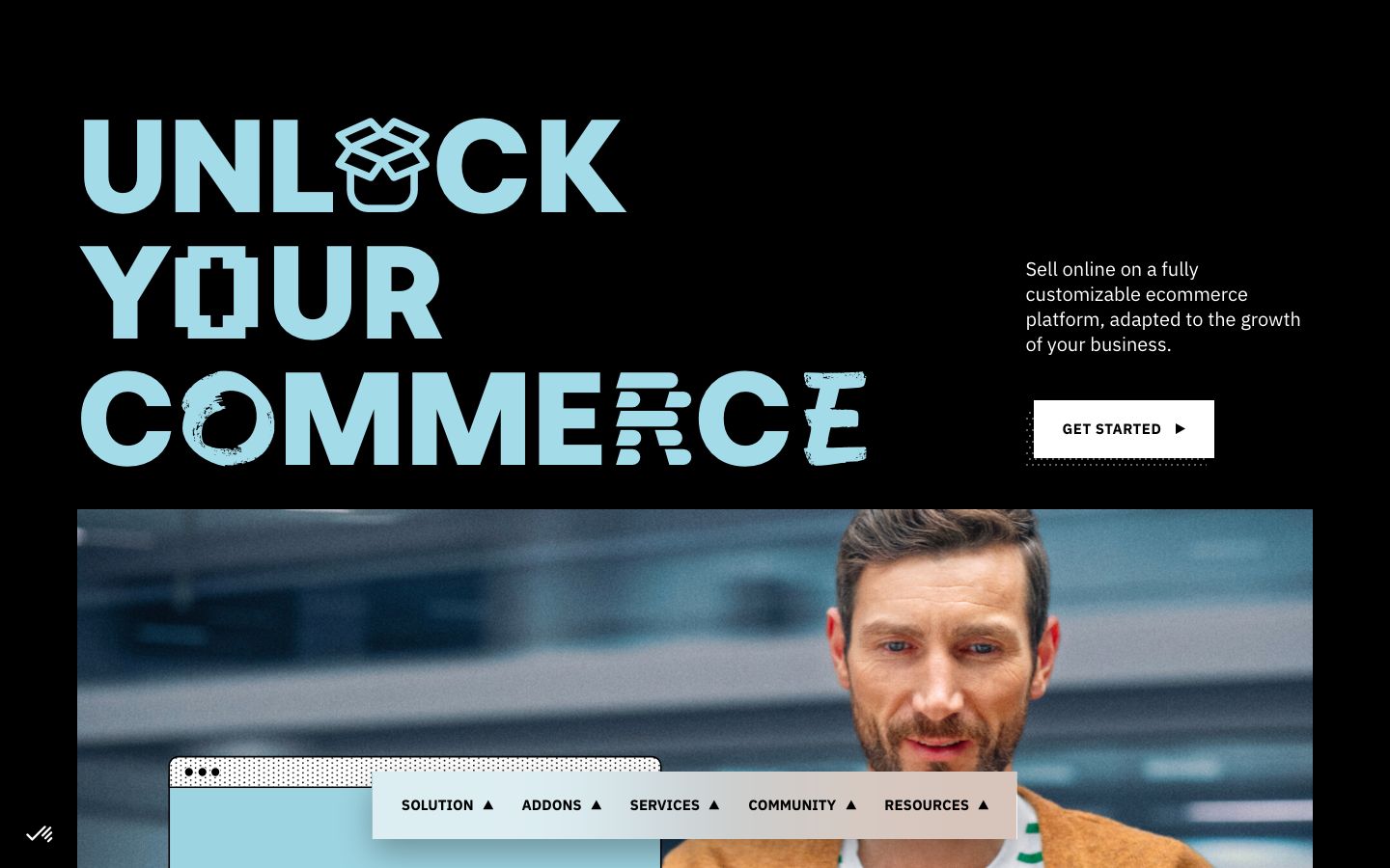Capture d'écran du site de PrestaShop